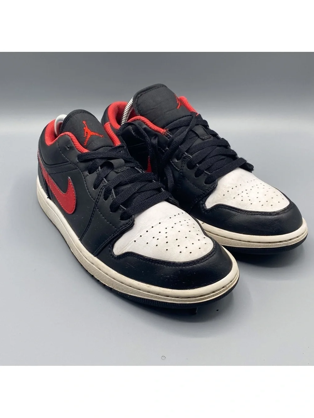 Nike Air Jordan 1 Low White Toe Black Fire Red